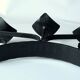 Handmade wrought iron candle holder, 3 arms, vintage