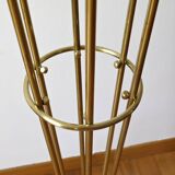 Italian Floor Lamp In Brass, Carrara and Opaline