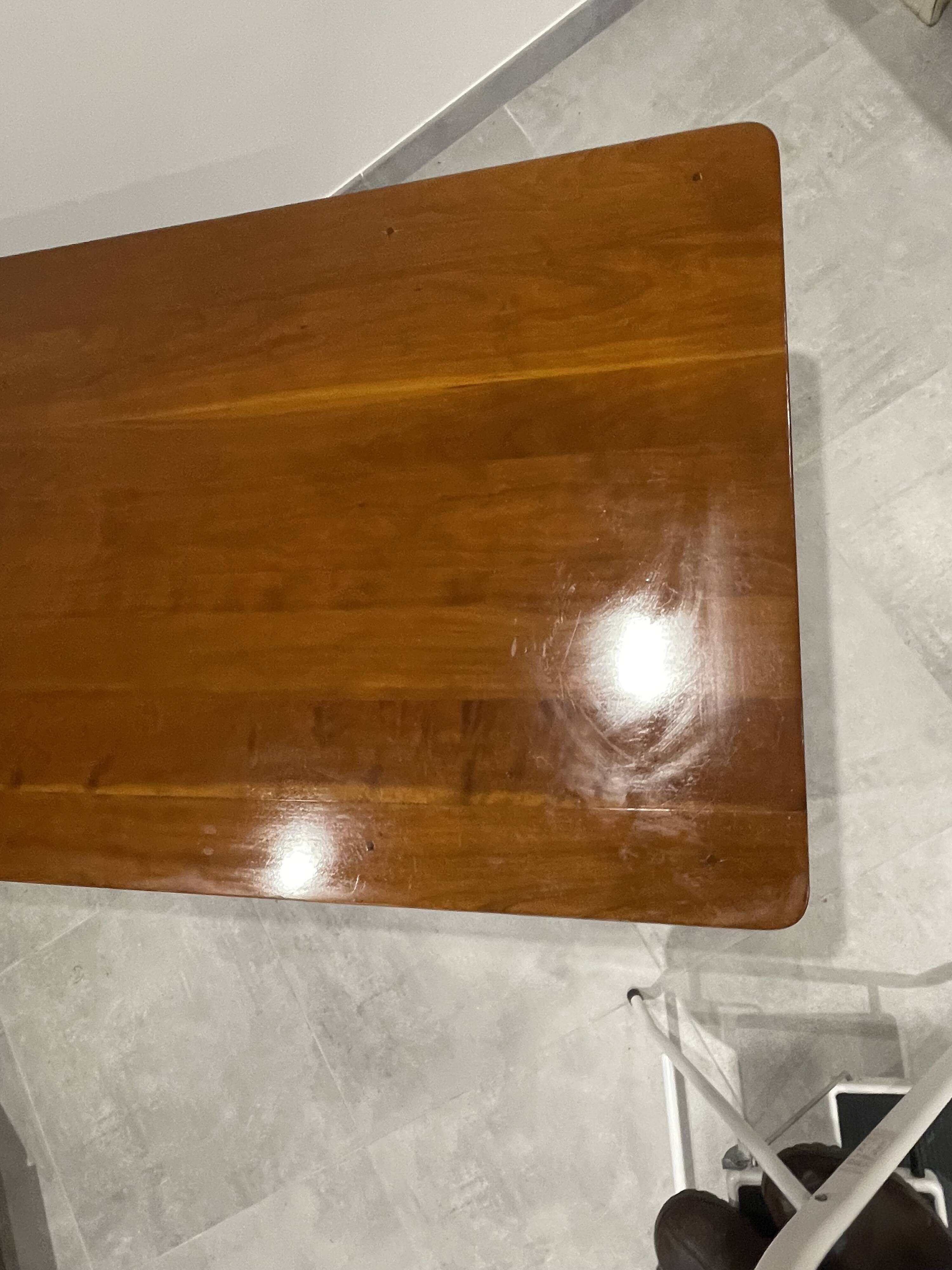 Beautiful natural wood desk from Chez Grange