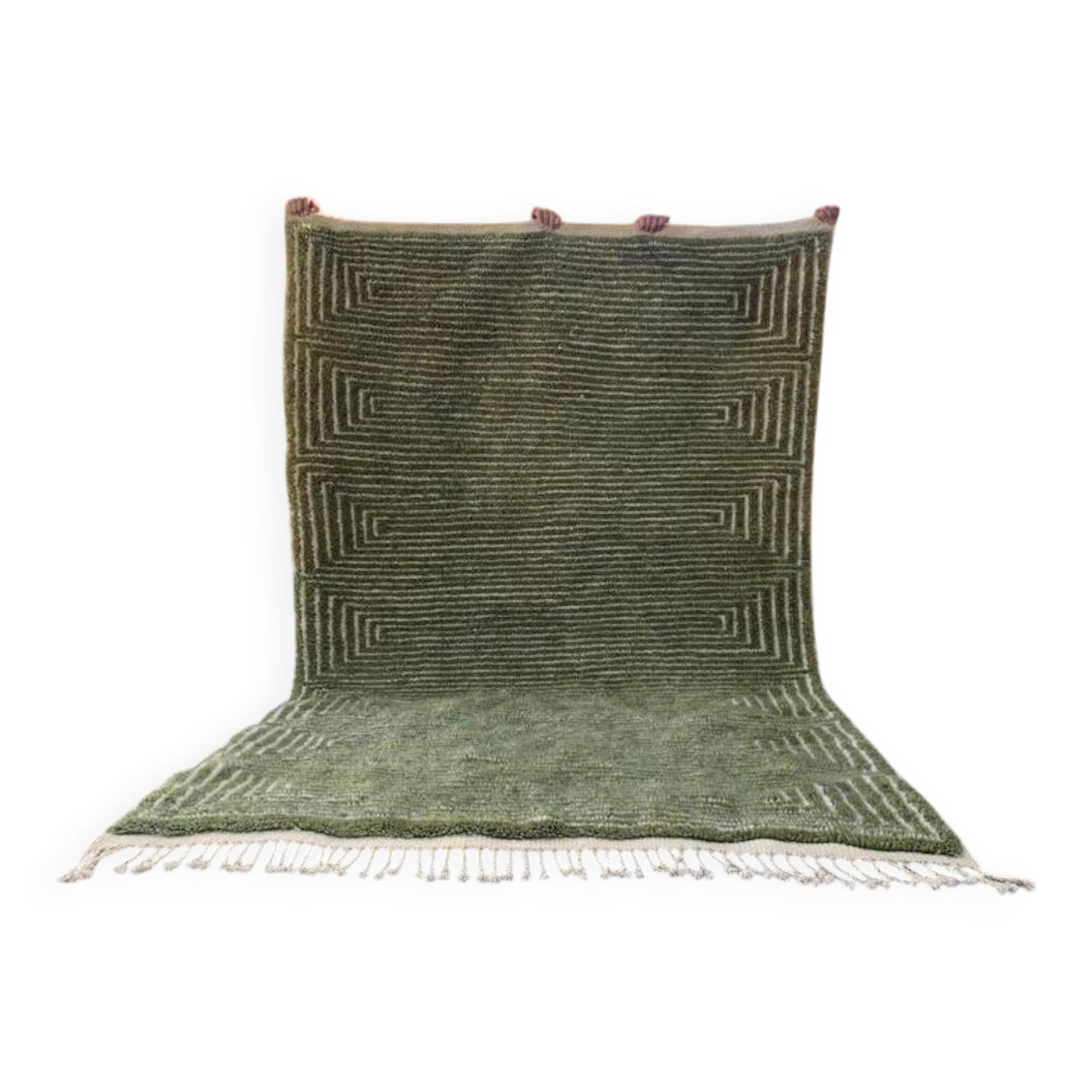 Handmade traditional Berber rug in wool, size 100/200 cm.