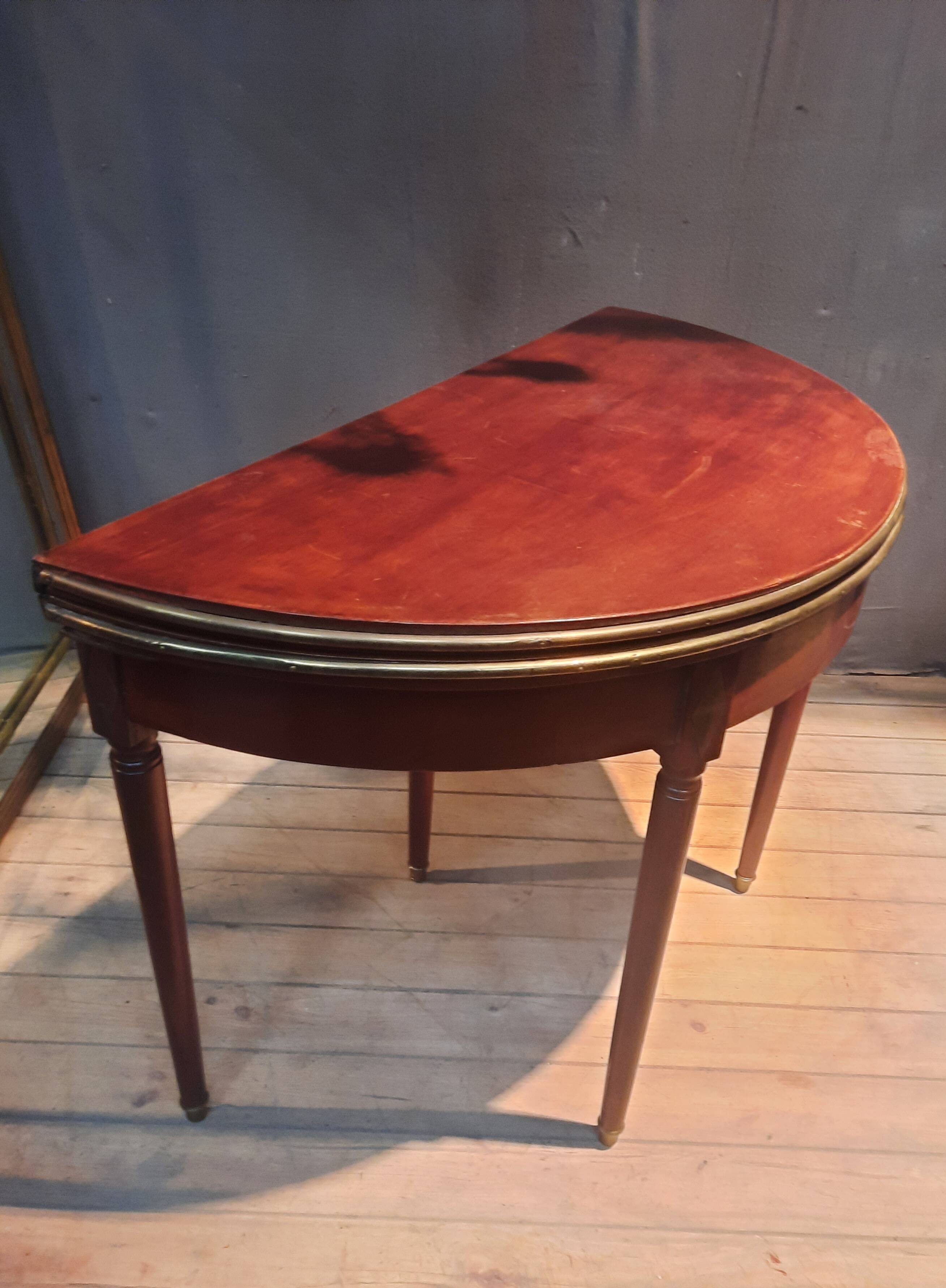 Eighteenth-century "half-moon" table