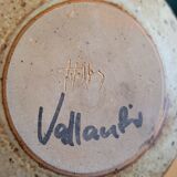 7 coasters / bottle / ceramic cup sandstone signed Le Tesson