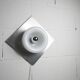 Doria Wall Light 1960 Alu Opaline + chrome LED bulb, Germany