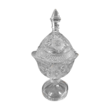 Sugar candy drager vintage crystal on foot 28cm