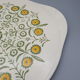 ceramic pie dish edelkeramik grunstadt floral decoration