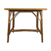 Table basse en rotin et osier