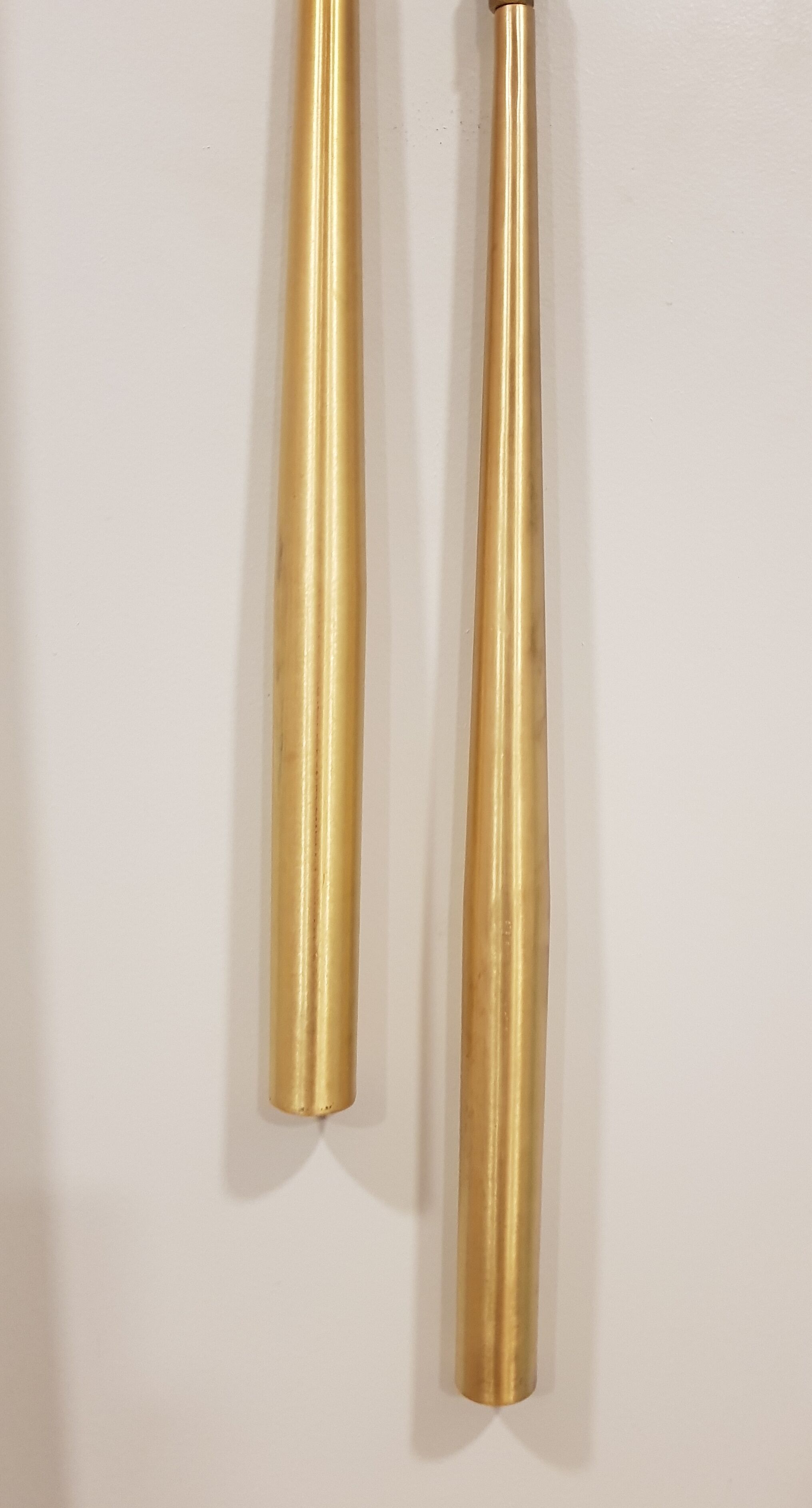 Pair of mid-century long pendants