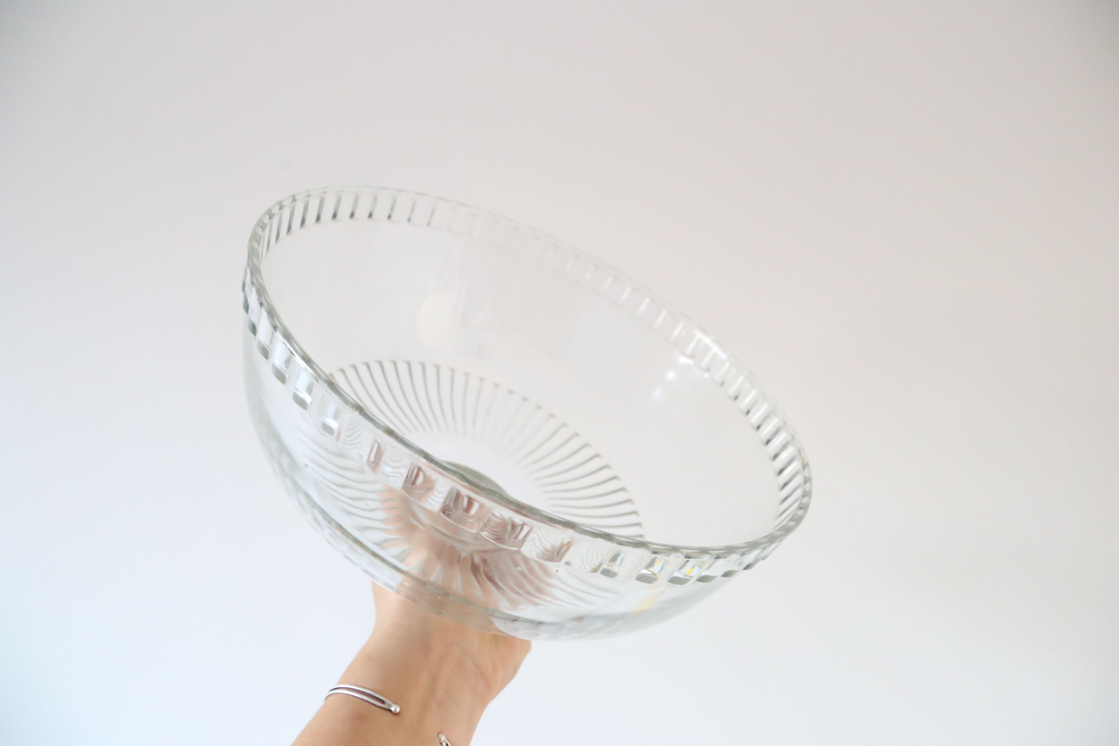 Glass cheese bell, vintage