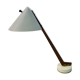 White metal and teak table lamp B54, Hans Agne Jakobsson 1950s Sweden
