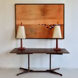 A large wooden desk. Italy 70s