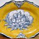 Pair of oval dishes in hand-painted faience with an Italian majolica spirit.