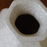 Cracked Art Deco ceramic vase