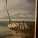 19th century oil on canvas, Low Tide, Framed Seascape