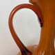 Vintage amber glass Empoli vase pitcher Italy