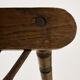 Oak armchair with three legs