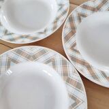Set of 3 vintage soup plates