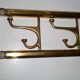 Art-Deco brass Coat Rack & one Hanger, France, 1940s