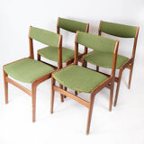 Set of four dining room chairs in teak by Erik Buch, 1960s