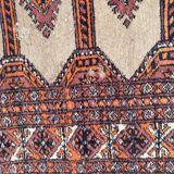 Vintage carpet pakistan drawings bokhara handmade 124x186 cm