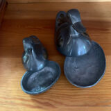 Jewelry box / vintage brass and pewter duck