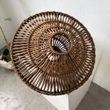 60s Ufo pendant light in Italian wicker