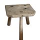 Antique Brutalist Farm Stool