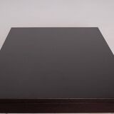 Vintage dining set, 4 chairs, extendable dining table, rope seating, 1970s