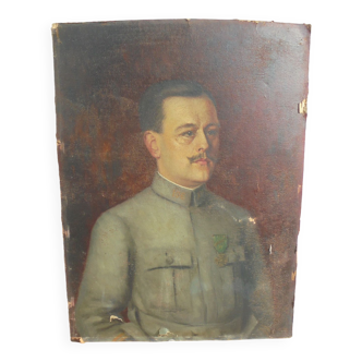 Oil portrait of a soldier 1916