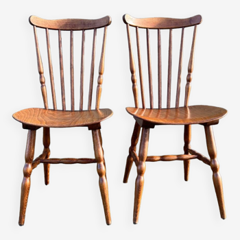 Pair of Baumann chairs, Tacoma, vintage, 60s