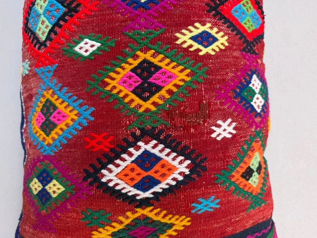 Coussin de sol kilim géant, coussin de sol kilim complet 90x46x25 cm, rouleau 2560