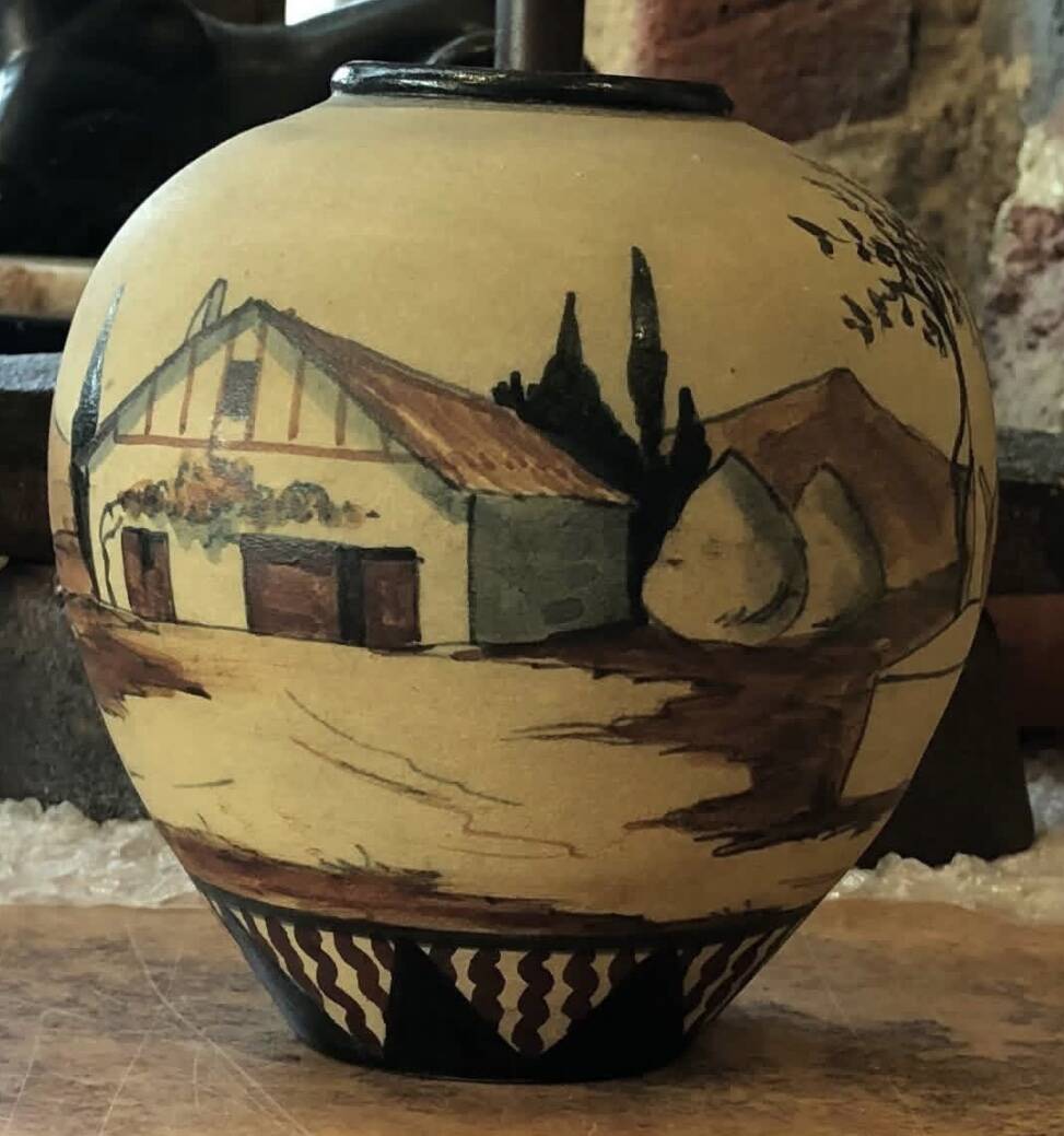 Stoneware vase from Ciboure