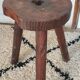 Paire de tabourets brutaliste