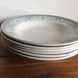 6 Terre de Fer soup plates