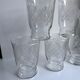 Lot de 6 verres à eau gravés années 60