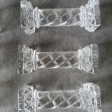 Set of 10 sèvres crystal knife holders
