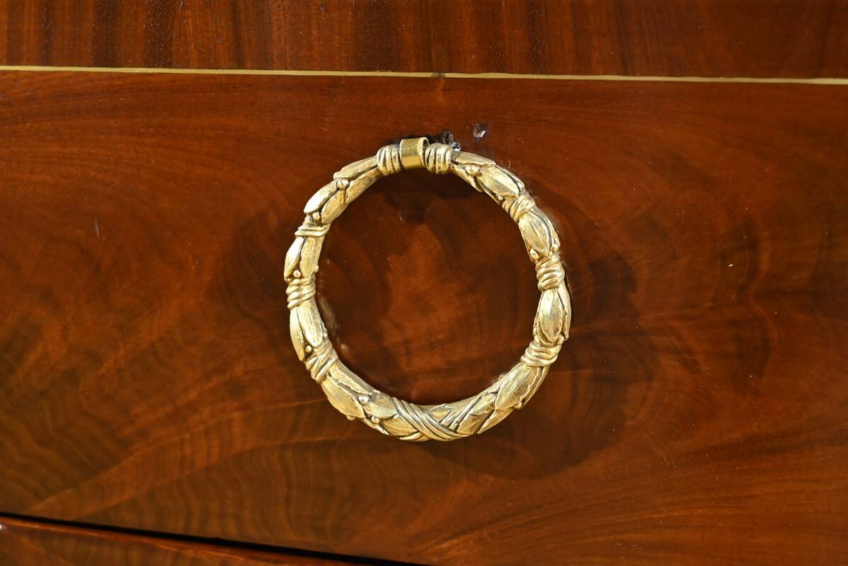 Rare mahogany commode, Louis XVI period – 2nd half of the 18th century.