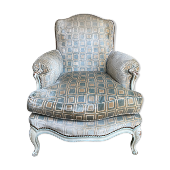 Fauteuil bergère de style Louis XV