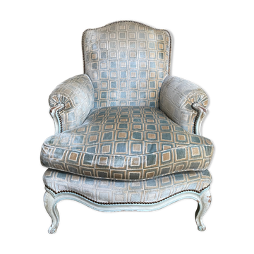 Fauteuil bergère de style Louis XV
