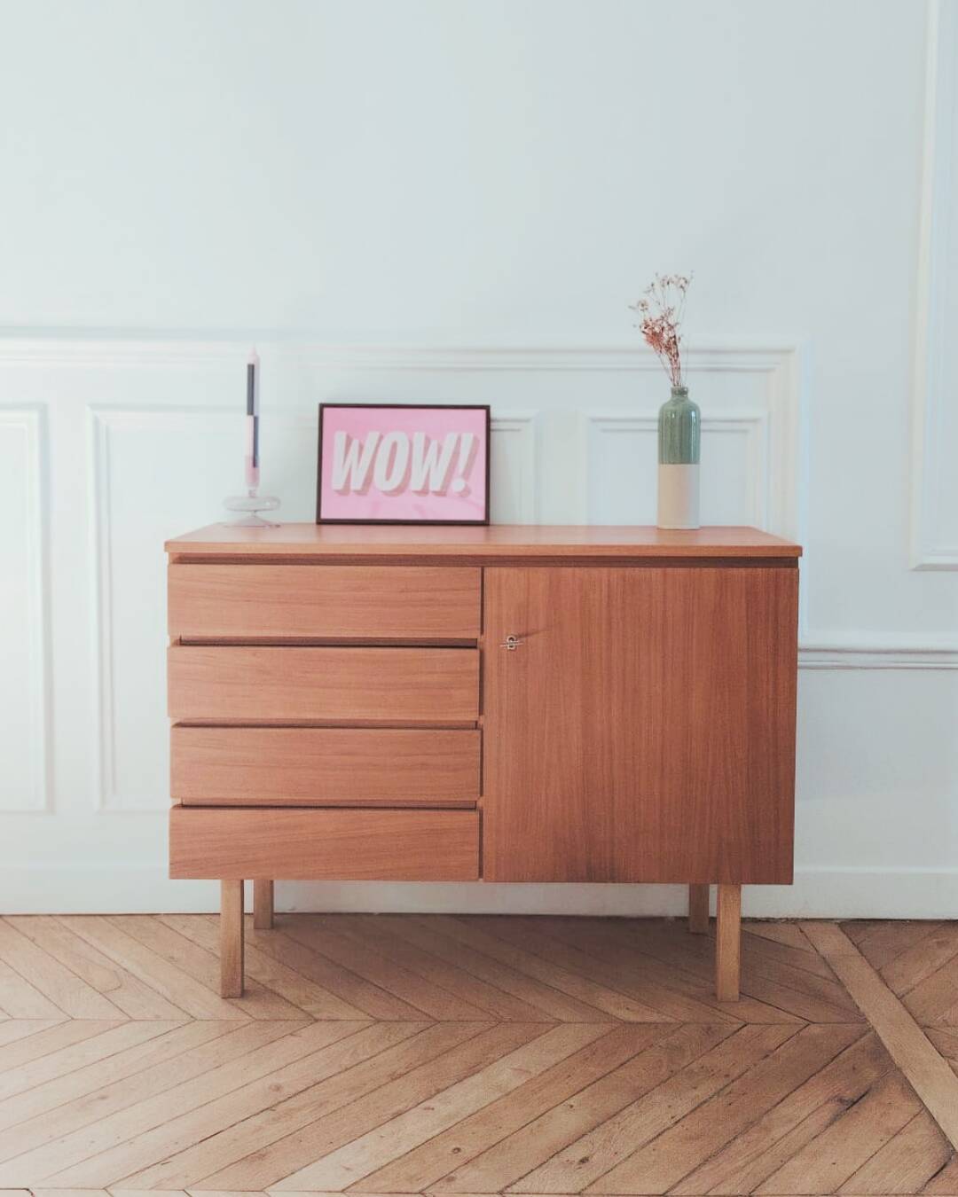 Buffet/enfilade Hölzle modernist vintage renovated, 1950s-60s