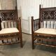 2 armchairs old Gothic style