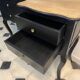 Pair of bedside tables Louis XV style patinated black