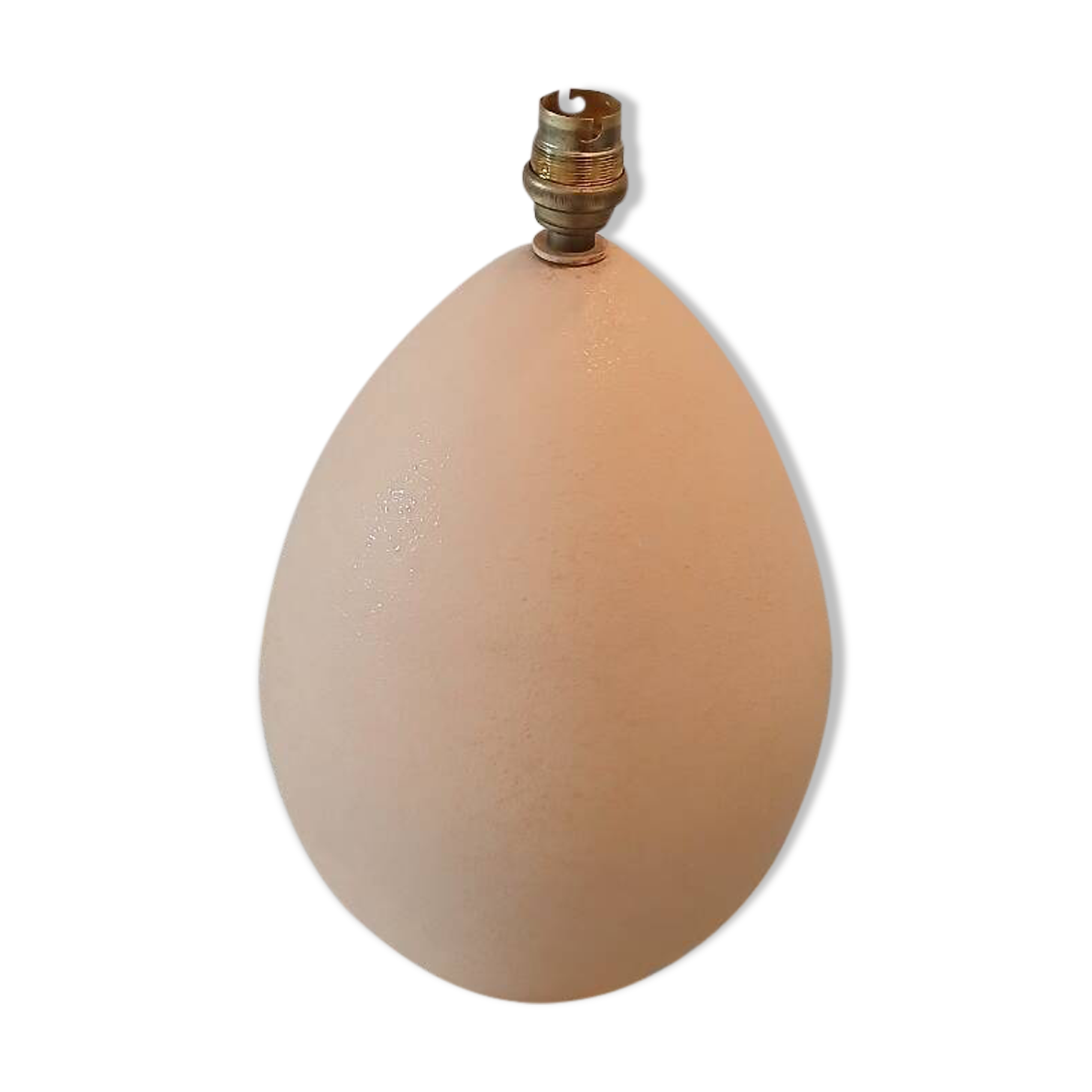 Brussels porcelain lamp ostrich egg