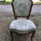 4 chairs Louis XV Walnut