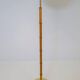 Mid-century floor lamp in brass and oak by Falkenbergs Belysning, Sweden, 1960s.