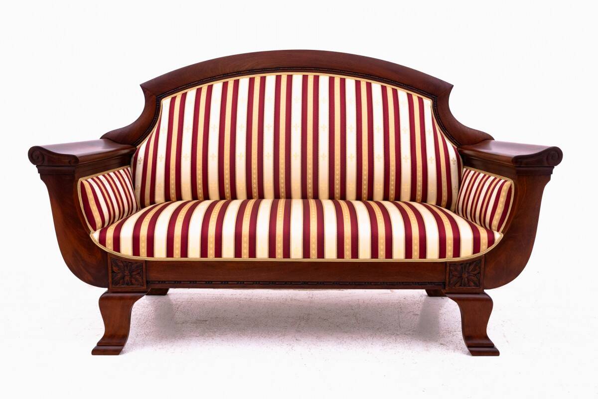 Antique sofa from the late 19th century, Northern Europe. After renovation.