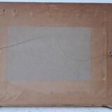 Vintage sunset watercolor painting