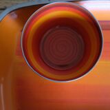 Serving dish and its enamelled aluminium bowl Silit Design from the 60s