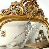Antique Louis-Philippe mirror with pediment