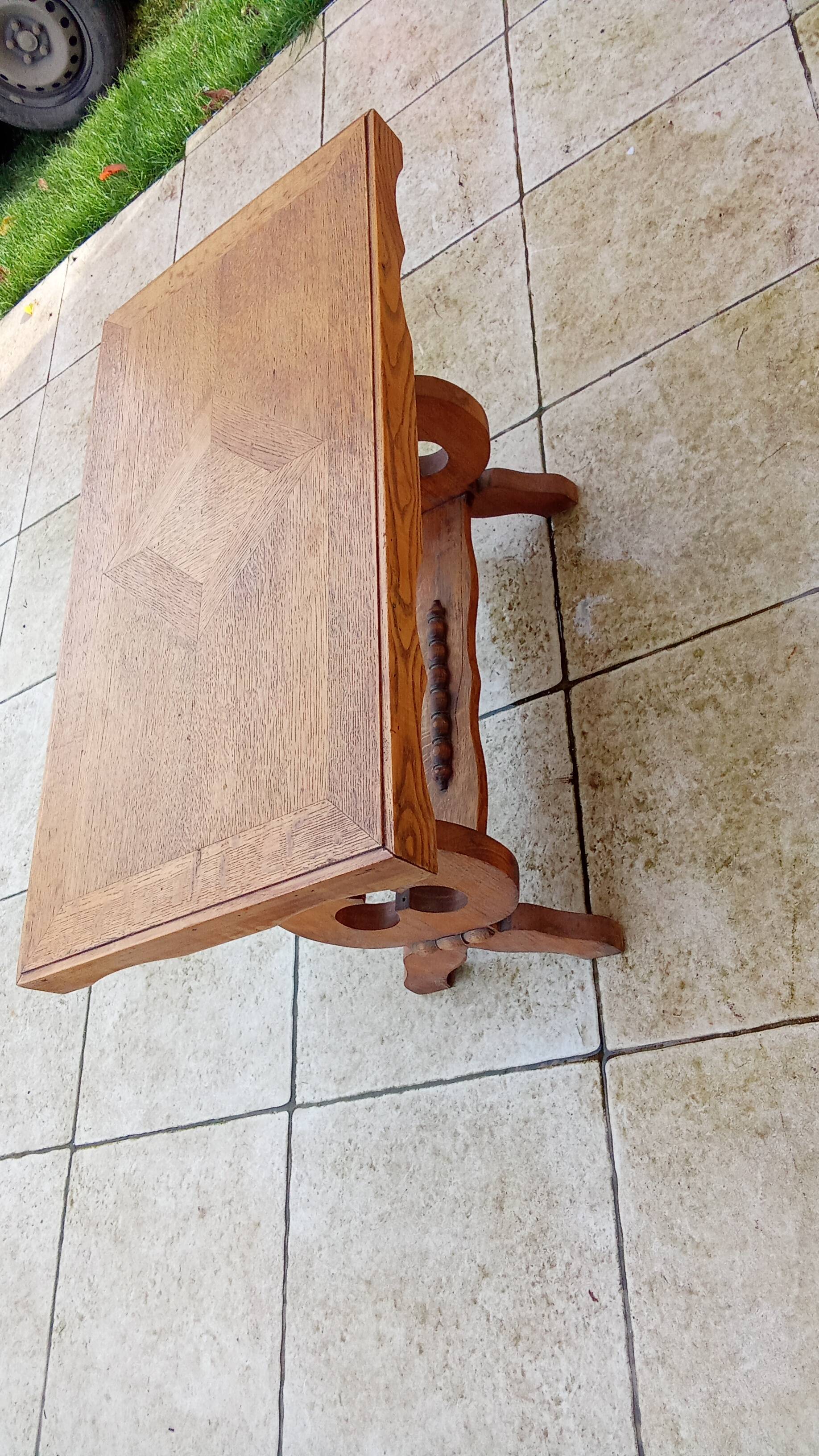 Vintage mountain chalet coffee table