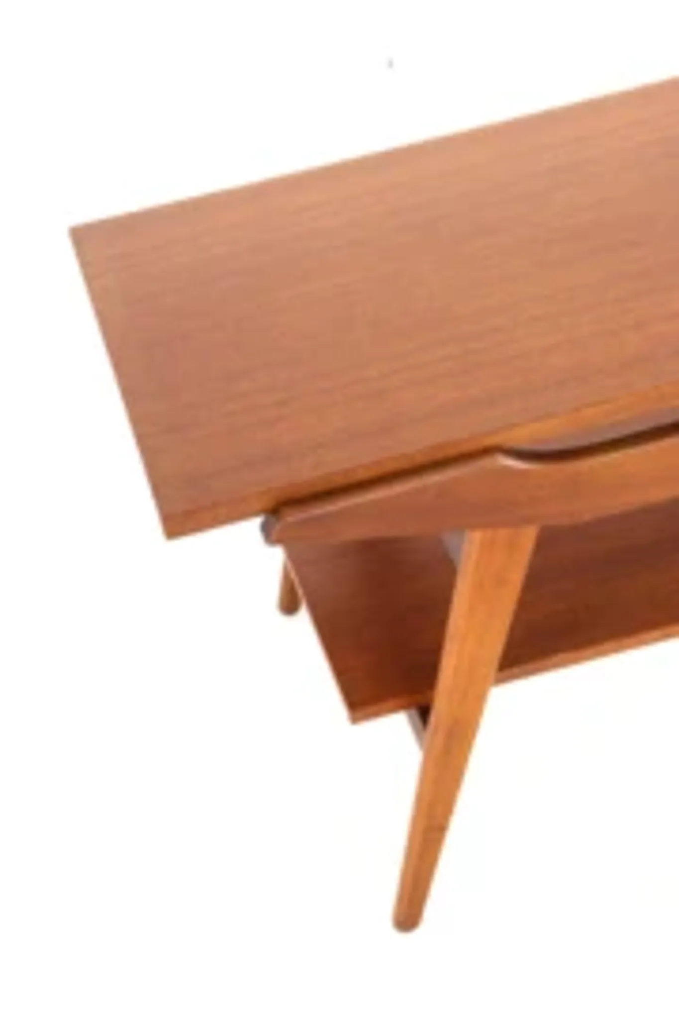 Table basse avec plateau réversible - teck mid-century moderne - design néerlandais